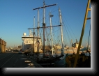 Brest, le 12 déc. 2005
Les vieux gréements du Père Jaouen côtoient sans complexes
les navires les plus modernes...